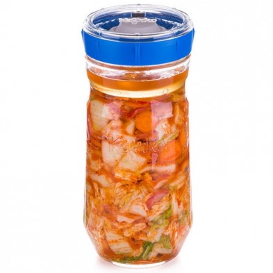 Kimchi Frutas Chucrut Materiales sin BPA 848 ml Kefirko Fermentador Vegetal - Fermentación Vegetales amarillo 