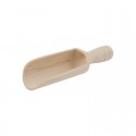 Pala pequeña de madera de haya para servir alimentos. Tamaño: 10 cm.