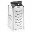 Rallador Combi Chef de acero inoxidable con múltiples superficies y mango negro.