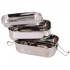 Fiambrera Lunch Box de acero inoxidable hermética de 4 piezas en total