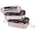 Fiambrera Lunch Box de acero inoxidable hermética de 4 piezas en total