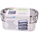 Fiambrera Lunch Box de acero inoxidable de 4 piezas
