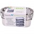 Fiambrera Lunch Box de acero inoxidable de 4 piezas