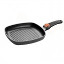 Parrilla anti-adherente con mango extraíble para inducción 26 cm del fabricante SKK