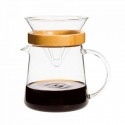 adaptador de bambú para cafeteras de vidrio de borosilicato Trendglas Jena en Ecovidasolar