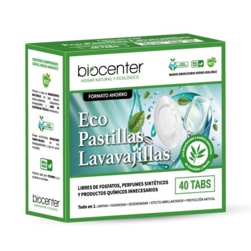 caja de 40 pastillas de 18 g de lavavajillas Biocenter