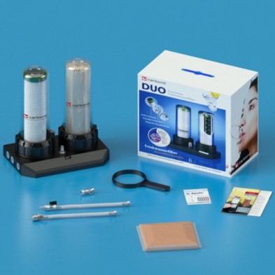 Descalcificador y filtro de agua bajo encimera DUO