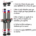 como instalar el filtro de 4 etapas para toda la casa Quadro 60 de acero inoxidable - Carbonit