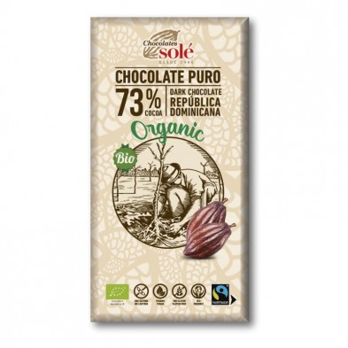 Chocolate negro ecológico 73% - Chocolates Solé