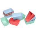Moldes de silicona platino para brownies de Lurch pack de 12 de diferentes colores