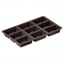 Molde para brownies de silicona platino Lurch