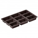 Molde para brownies de silicona platino Lurch