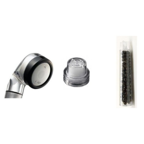 Partes importantes de la ecoducha para piel y cabello de Irisana