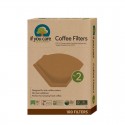 Filtros de café tamaño 2 en paquete de 100 unidades papel natural de If You Care