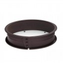 Molde redondo de silicona platino desmontable de 26 cm cerrado