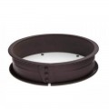 Molde redondo de silicona platino desmontable de 26 cm cerrado