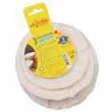 Cubreplatos de algodón kit 3 unidades packaging