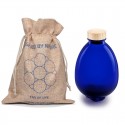 La bolsa de yute natural con la botella Egg of Life y tapón de madera