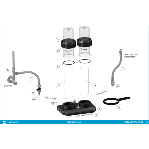Piezas y partes completas de DUO BASIC CARBONIT