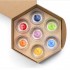 Packaging de los 7 vasos de los chakras de colores de Natures Design