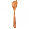 cuchara de cocinar hecha de madera de olivo maciza para cocinar