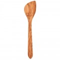 cuchara de cocinar hecha de madera de olivo maciza para cocinar