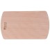 Tabla de cortar de madera de haya colocada de forma horizontal