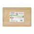 Tabla de corte de madera de haya con surcos y packaging