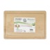 Tabla de corte de madera de haya con surcos y packaging
