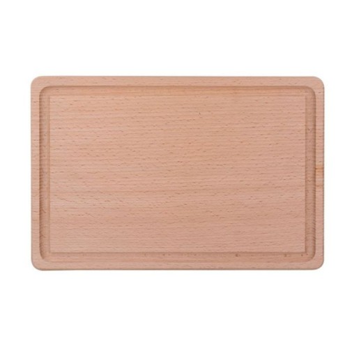 Tabla de madera de haya con surcos