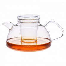 Tetera Nova + de 1,2 litros de capacidad hecha entera de vidrio de borosilicato
