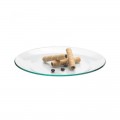 Plato hondo de vidrio trendglas Jena con galletitas