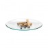 Plato hondo de vidrio trendglas Jena con galletitas