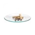 Plato hondo de vidrio trendglas Jena con galletitas