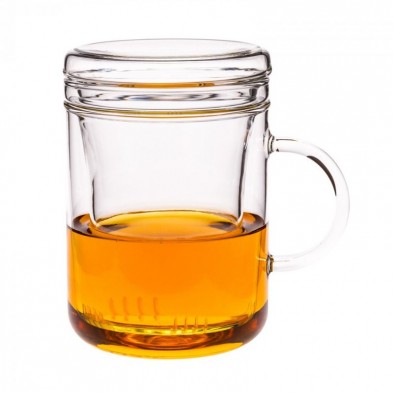 Taza de té ZYCLO con tapa y con filtro para hacer infusiones