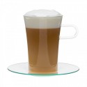 Taza de café COSTA LARGE con platillo y asa de borosilicato