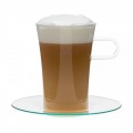 Taza de café COSTA LARGE con platillo y asa de borosilicato
