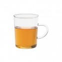 Vaso de agua con asa de 200 ml con una infusión