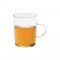 Vaso de agua con asa de 200 ml con una infusión