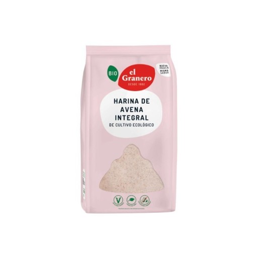 Harina de avena integral El Granero Integral Ecologica 1 kg