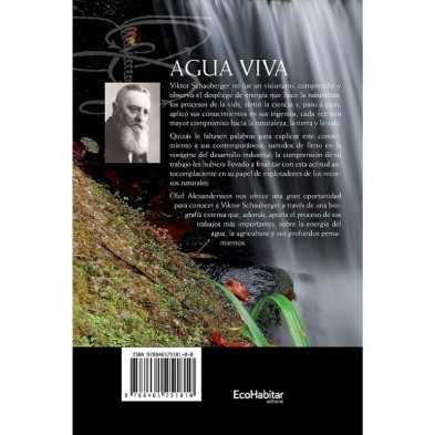 Agua Viva Olof Alexandersson Viktor Schauberger contraportada del libro