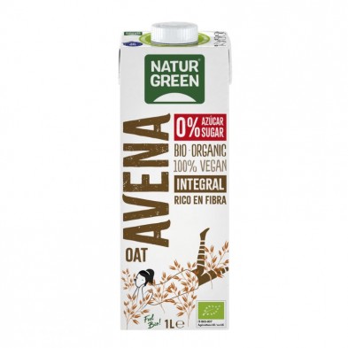 pack de 6 litros de bebida de avena integral Naturgreen