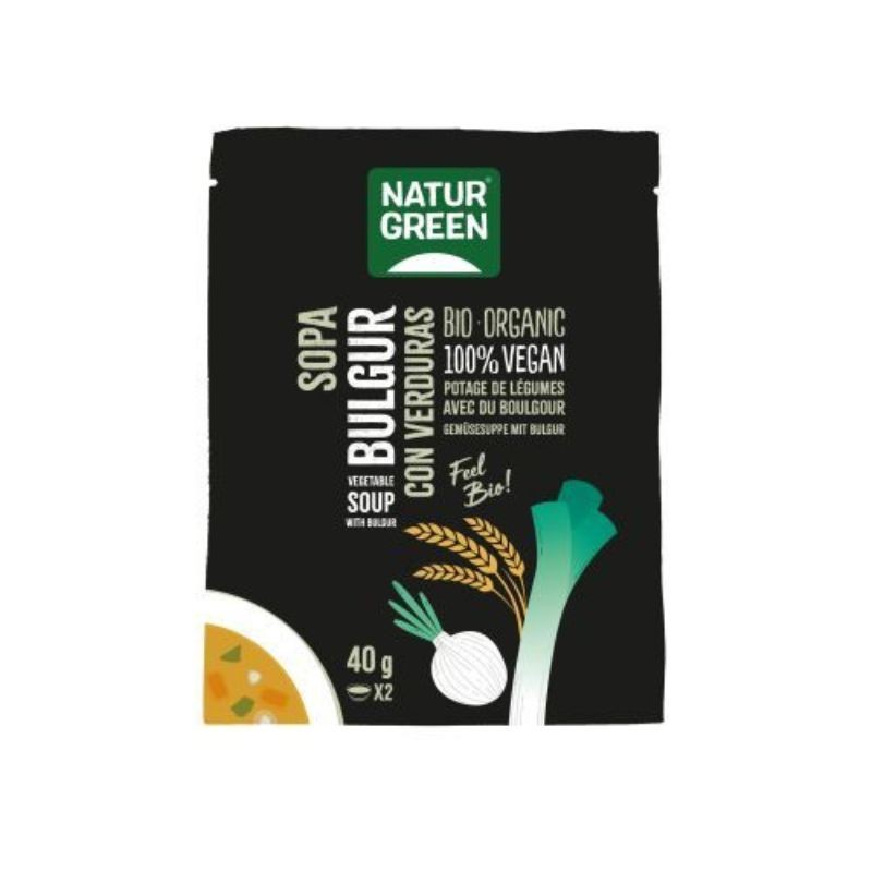 Sobre de sopa de bulgur con verduras ecológicas 40 g de Naturgreen