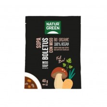 Sobra de sopa instantanea de boletus con miso Naturgreen 40 g