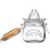 Exprimidor de cristal colocado en el tarro de 500 ml con tapa clip top de Kilner