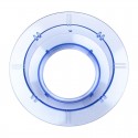 anillo azul con rosca para enroscar el filtro de 5 capas de Acala Quell Mini vista desde arriba