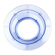 anillo azul con rosca para enroscar el filtro de 5 capas de Acala Quell Mini vista desde arriba