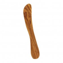 Cuchillo hecho de madera natural de olivo para untar alimentos de Biodora