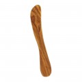 Cuchillo hecho de madera natural de olivo para untar alimentos de Biodora