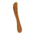 Cuchillo hecho de madera natural de olivo para untar alimentos de Biodora